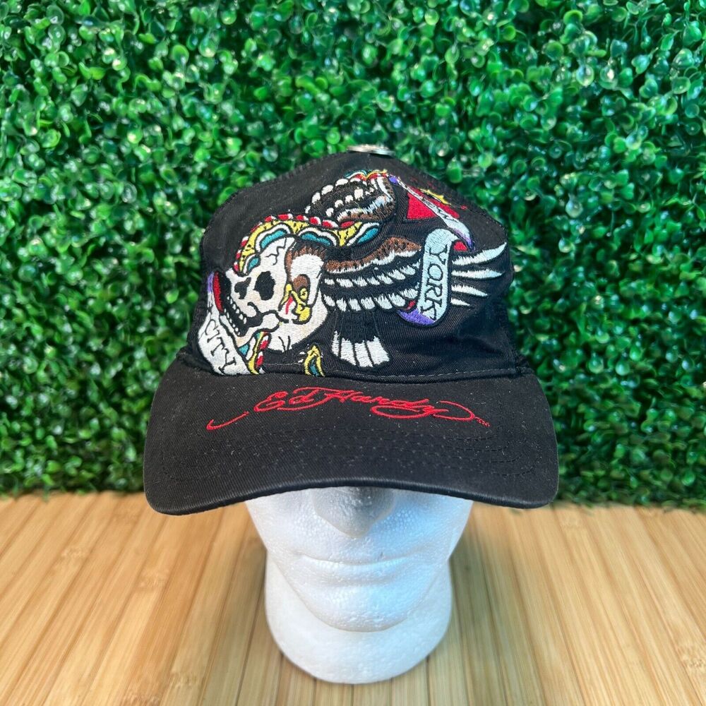 Christian Audigier × Ed Hardy Y2K Trucker Cap Skull Eagle Hat Cap